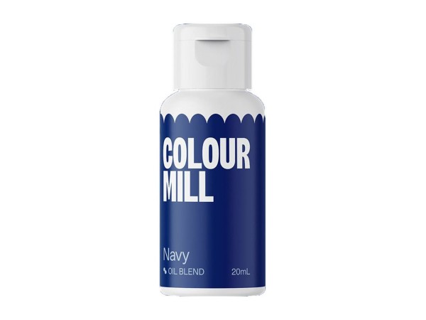 Oil Blend Navy Lebensmittelfarben von Colour Mill - 20 ml