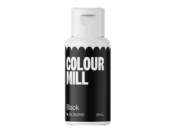 Oil Blend Black Lebensmittelfarben von Colour Mill - 20 ml