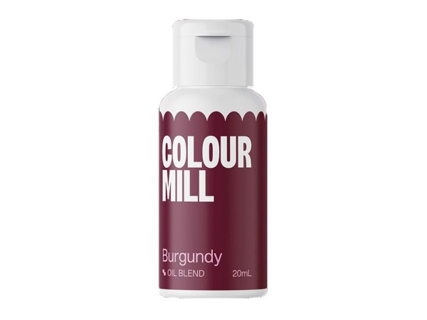 Oil Blend Burgundy Lebensmittelfarben von Colour Mill - 20 ml