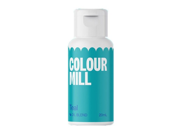 Oil Blend Teal Lebensmittelfarben von Colour Mill - 20 ml