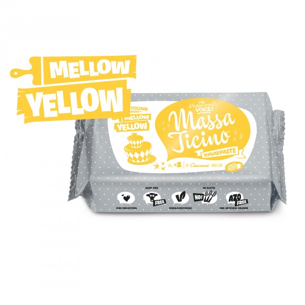 Mellow Yellow Fondant Massa Ticino Tropic - 250g